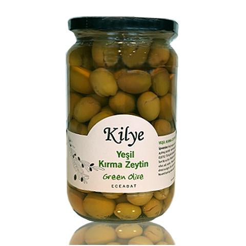 Kilye Yeşil Kırma Zeytin 700g görseli.